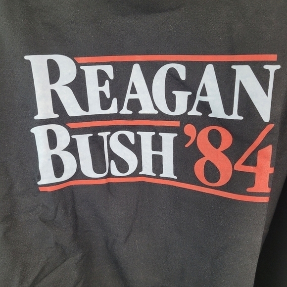 REAGAN BUSH `84 Hoodie Political Election Ronald 80s Retro Republican Size 3XL - Picture 2 of 6